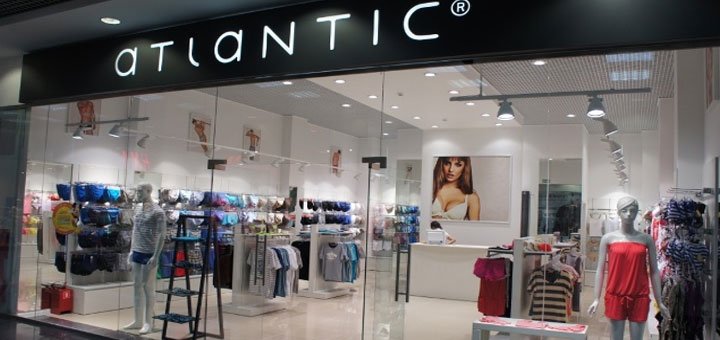 Магазин белья «Atlantic». Скидки на нижнее белье. Акции в магазинах нижнего белья.