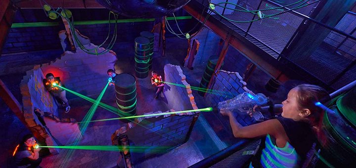 Laser tag game for adults and children from the Otaman club with promotions