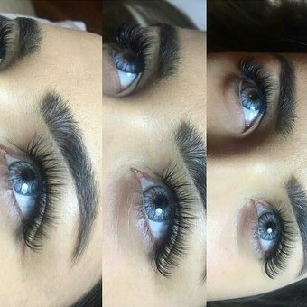 Eyelash and eyebrow tattoo at Anna Kolesnik's studio in Kharkov. Do according to the action.