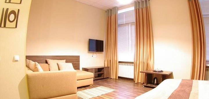 A room at the Darnitsky Hotel in Kyiv. Book a room with a discount. Cheap hotels in Kyiv.