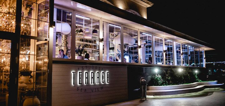 Ресторан terrace sea view меню
