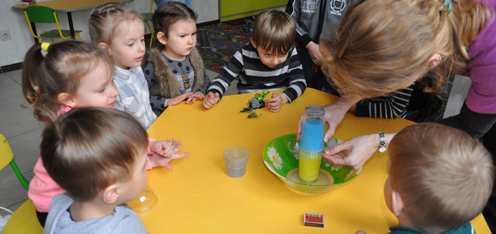 Эксперименты для детей в англоязычном детском саду. Заказывайте услуги со скидкой