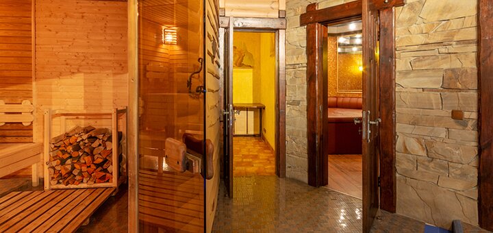 Посещения сауны с водопадом для компании в банном комплексе «Banya Club» в Киеве