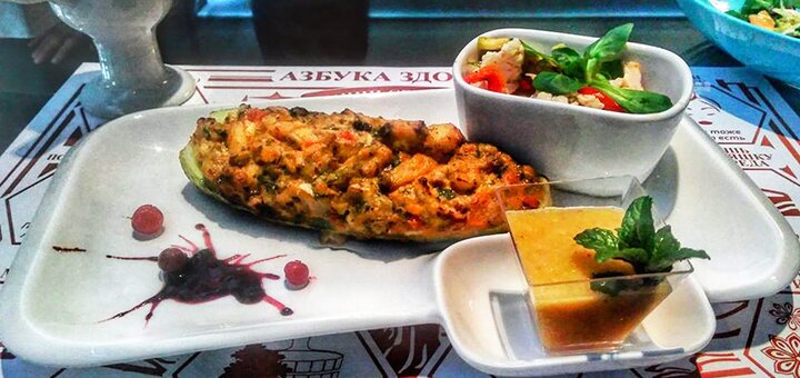 «Азбука вкуса» - кафе полезной еды в Киеве. Заказывай блюда со скидкой.3