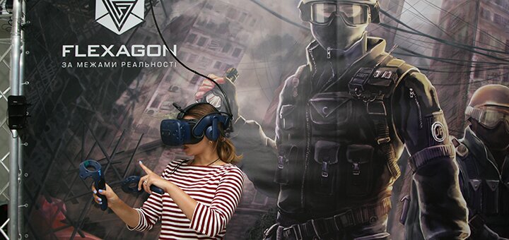 VR-quest club "Flexagon" in Kiev. Sign up for a game with a discount.1