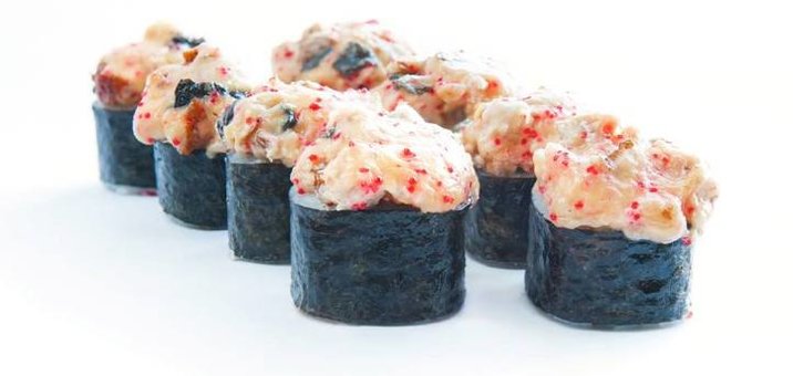 Скидки на суши роллы в ресторане «Smilefood»