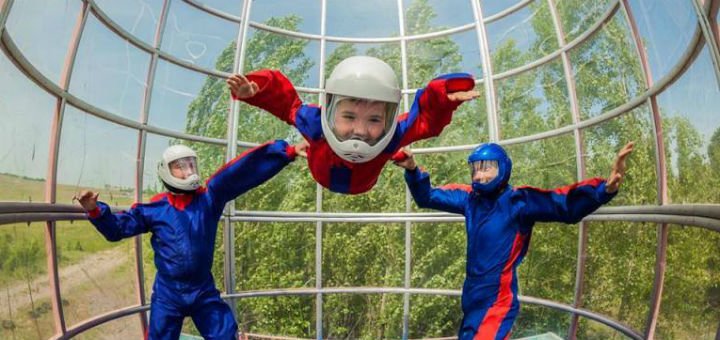 Flight in a wind tunnel from the aerofly company near kiev. buy wind tunnel tickets at a discount.
