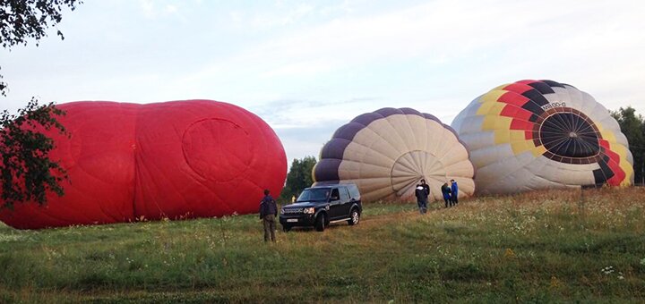 Полет на воздушном шаре для двоих в виде сердца от компании «Polyot» со скидкой