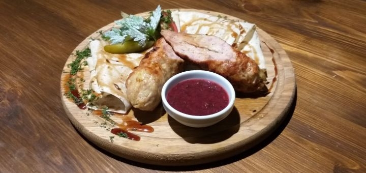 Discount on the menu in Cossack camp, Zaporozhye