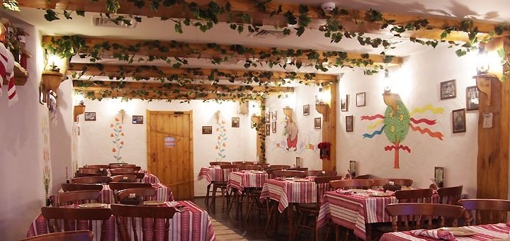 Ukrainian cuisine in the restaurant &quot;taras bulba&quot;