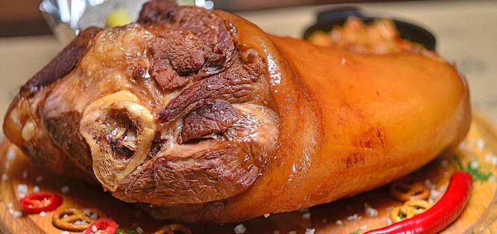 The menu of the restaurant «Black pig». Discounts on all dishes